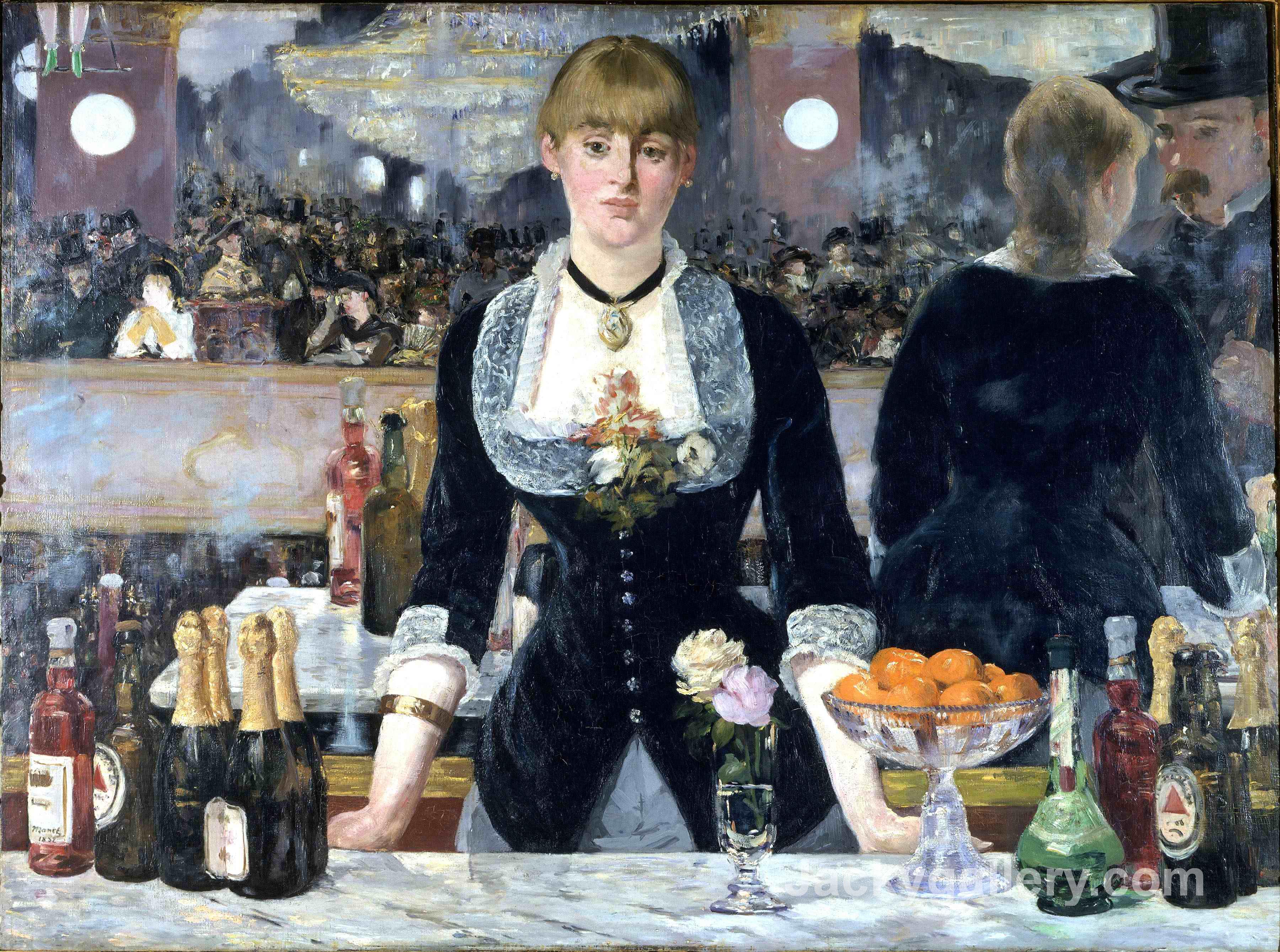 Bar at the Folies, Bergeres by Edouard Manet paintings reproduction